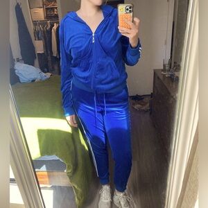 Blue sweatsuit